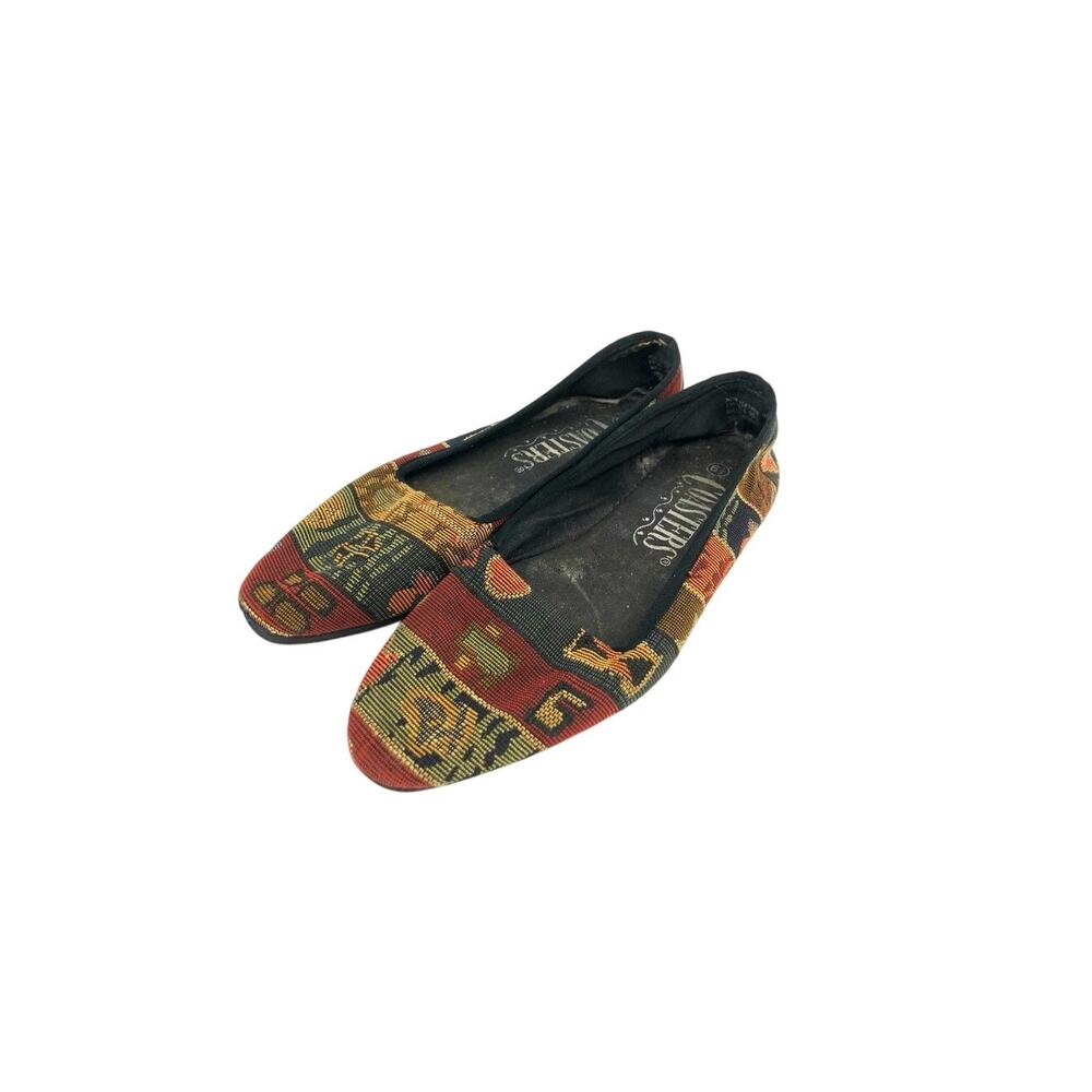 Vintage Brocade Slip On Flats Tapestry Shoes by Coasters Size 6.5